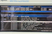 Load image into Gallery viewer, Agilent Keysight N5182A MXG Signal Generator 100 kHz to 6 GHz - Calibrated &amp; Loaded - ZYYKZ Test Equipment