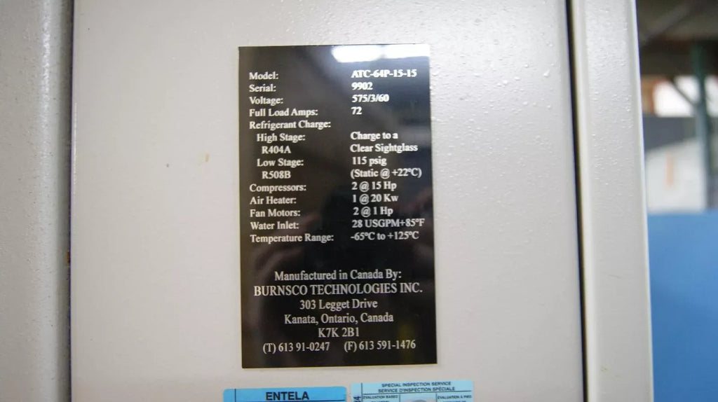 Burnsco Technologies ATC-64P-15-15 Environmental Test Chamber -65°C to +125°C - ZYYKZ Test Equipment