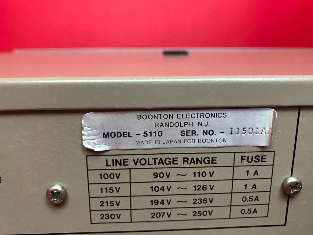Boonton 5110 LCR Meter Precision Impedance Analyzer - ZYYKZ Test Equipment