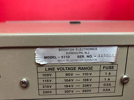 Boonton 5110 LCR Meter Precision Impedance Analyzer - ZYYKZ Test Equipment