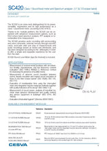Load image into Gallery viewer, CESVA SC420 Class 1 Sound Level Meter - 23 to 140 dB