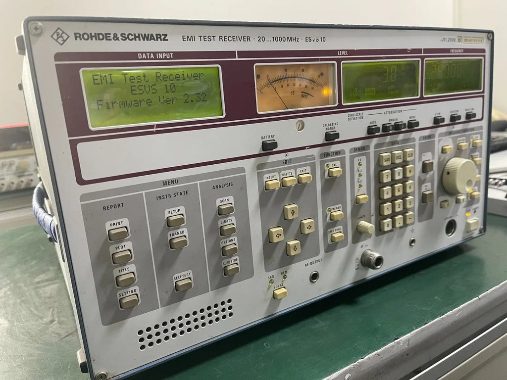 Rohde & Schwarz ESVS10 EMI Test Receiver 20 MHz to 1000 MHz - ZYYKZ Test Equipment