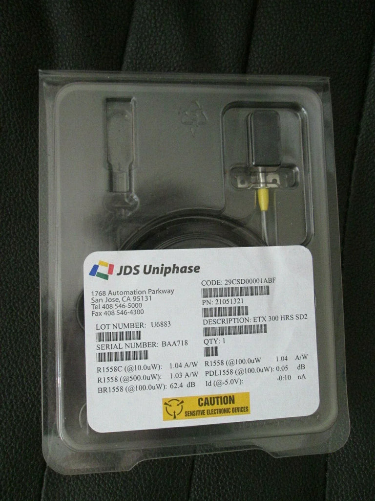 JDSU Uniphase ETX 300 HRS SD2 High-Resolution Optical Detector - ZYYKZ Test Equipment