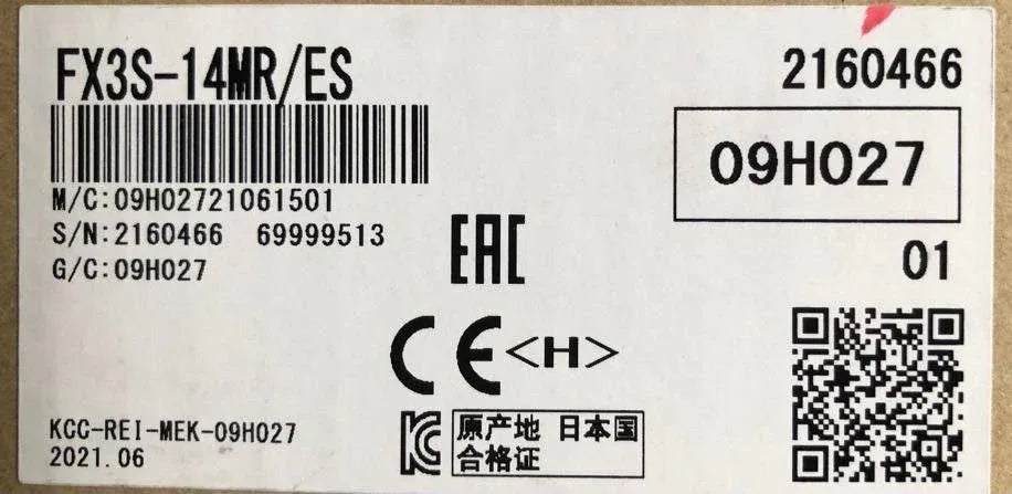 Mitsubishi FX3S-14MR/ES Programmable Logic Controller (PLC) - 14 I/O - ZYYKZ Test Equipment