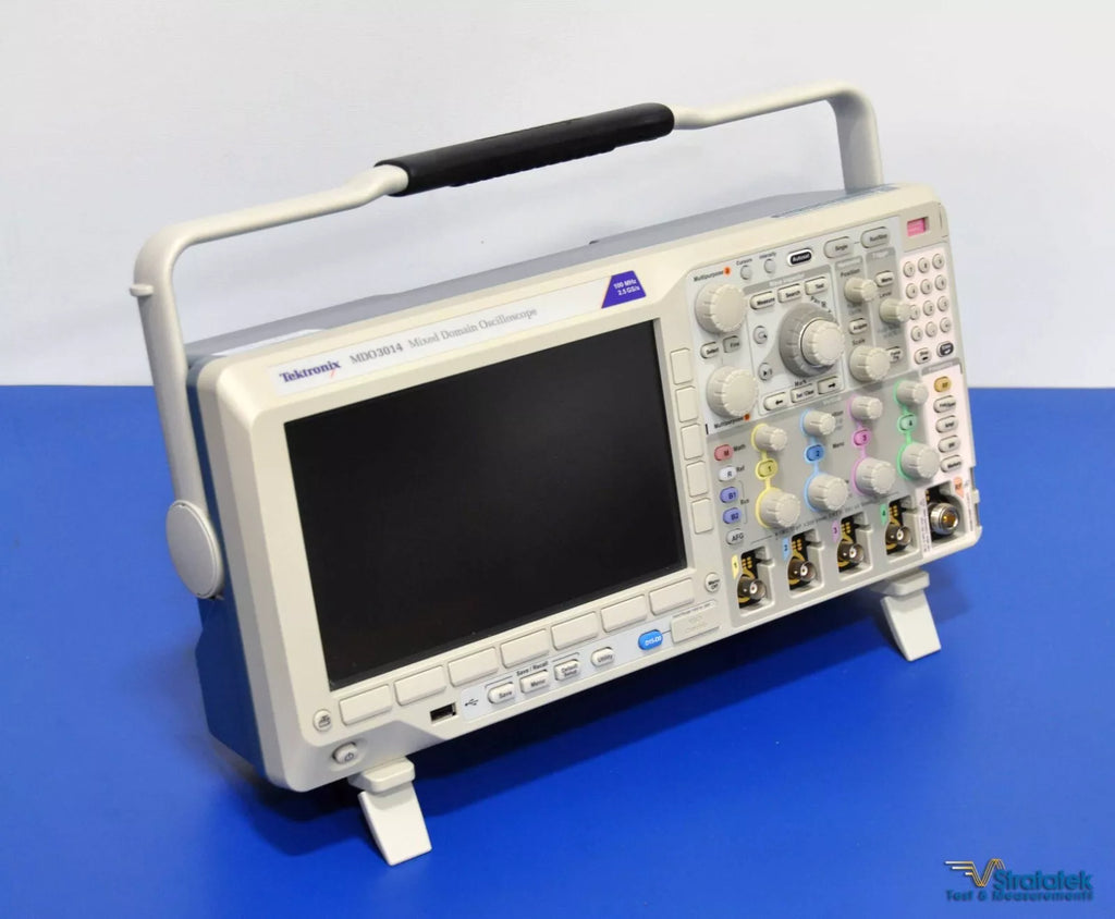 Tektronix MDO3014 100MHz Mixed Domain Oscilloscope - 4 Channel, Calibrated, 2.5GS/s