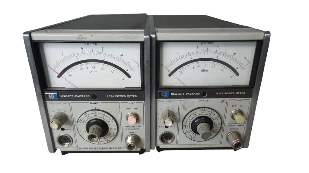 HP 435A Dual Channel RF Power Meter - Lot of 2 Units - ZYYKZ Test Equipment