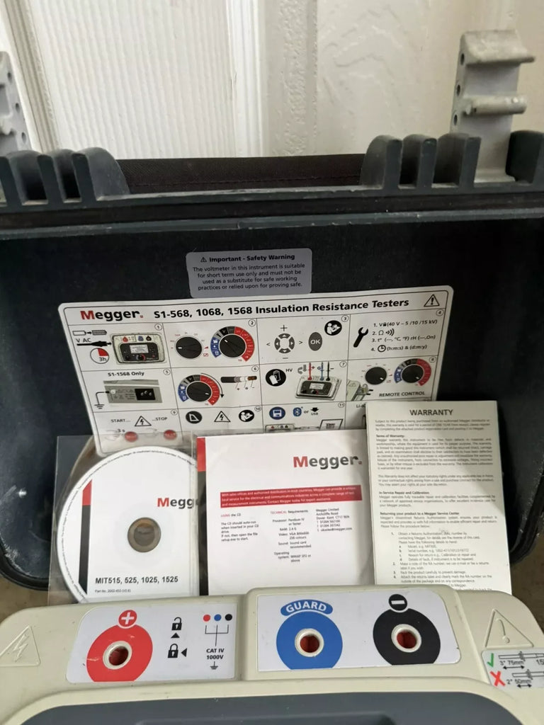 MEGGEE S1-1568 15kV High Voltage Insulation Resistance Tester with Test Leads - ZYYKZ Test Equipment