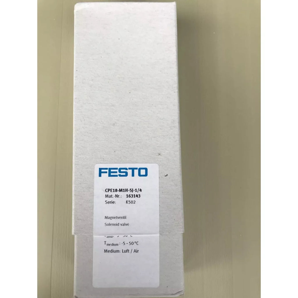 Festo CPE18-M1H-5J-1/4 163143 Pneumatic Solenoid Valve - ZYYKZ Test Equipment