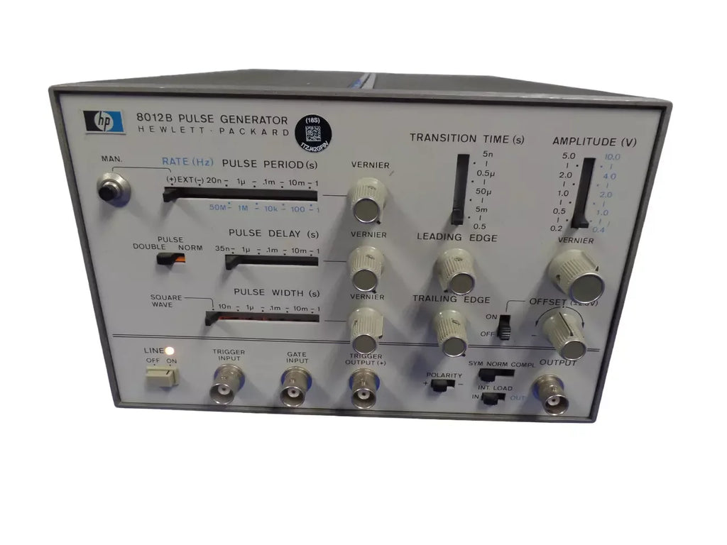 Hewlett Packard HP 8012B High-Precision Pulse Generator - ZYYKZ Test Equipment