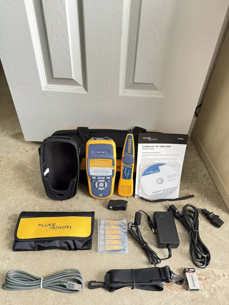 Fluke Networks LRAT-2000 Cable Tester Kit with Intellitone Probe - ZYYKZ Test Equipment