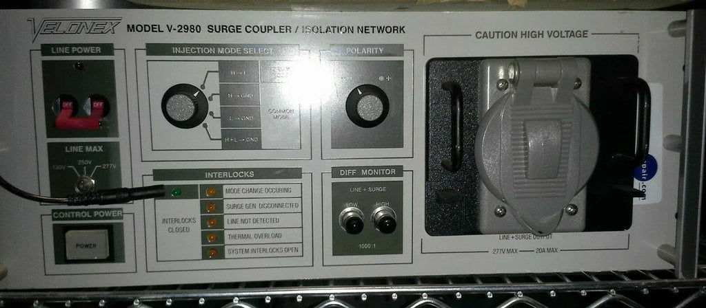 Velonex V-2980 Surge Coupling Isolation Network for EMI Testing - ZYYKZ Test Equipment