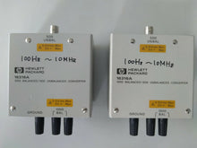 Load image into Gallery viewer, HP Agilent 16316A 100Ω Balanced to 50Ω Unbalanced RF Converter with HP 16316-60002 Adapter - ZYYKZ Test Equipment
