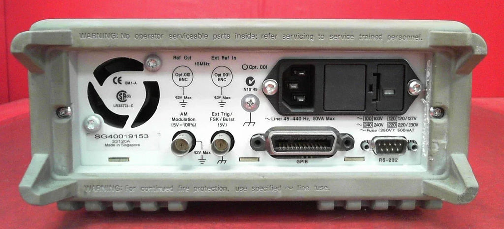 Agilent 33120A Function / Arbitrary Waveform Generator 15 MHz - ZYYKZ Test Equipment