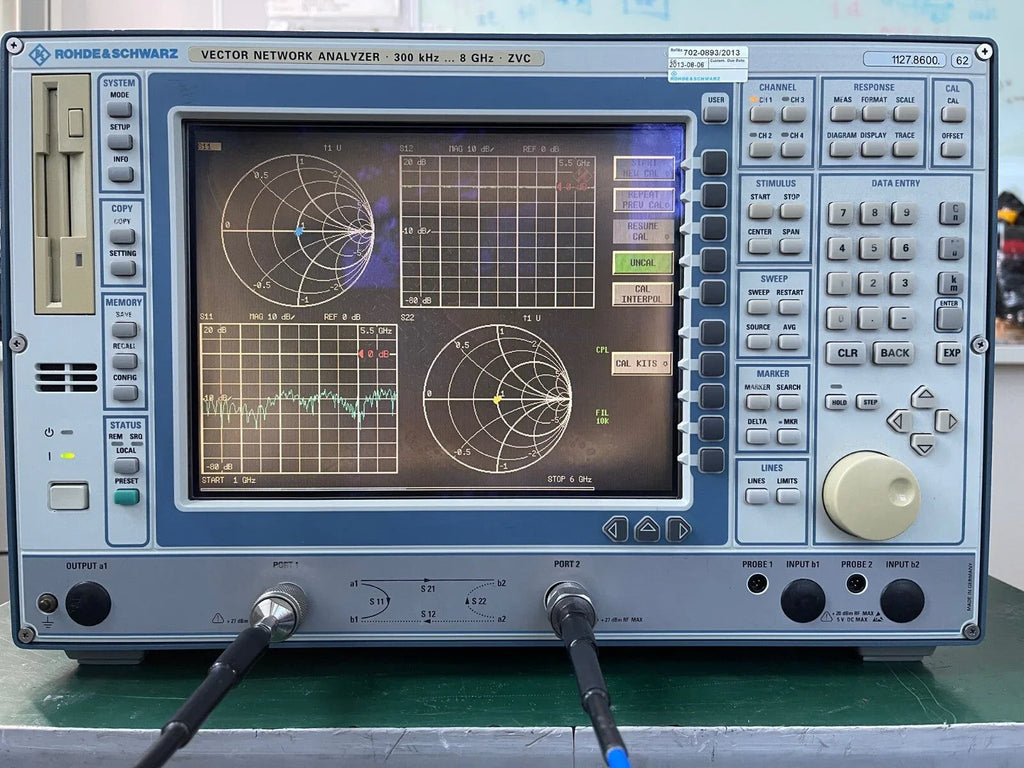 Vector Network Analyzer 300 kHz to 8 GHz Frequency Range - ZYYKZ Test Equipment