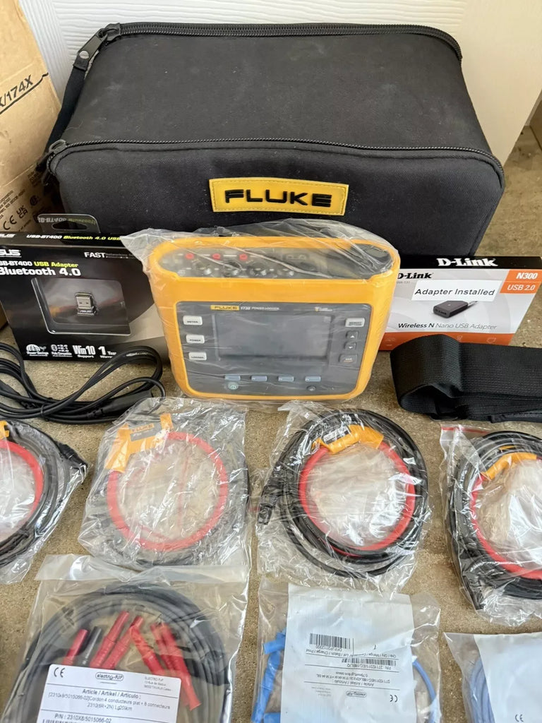 Fluke 1738 3-Phase Power Logger Kit with Accessories, Calibrated 2024 - ZYYKZ Test Equipment