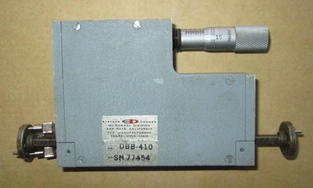 DEMORNAY BONARDI 75 GHz WR15 Waveguide Variable Attenuator - ZYYKZ Test Equipment