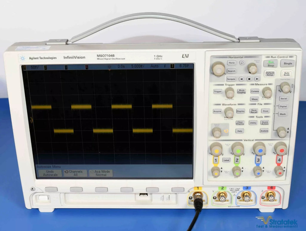 Agilent Keysight MSO7104B Mixed Signal Oscilloscope - 1.5 GHz, 6.25 GS/s, Calibrated