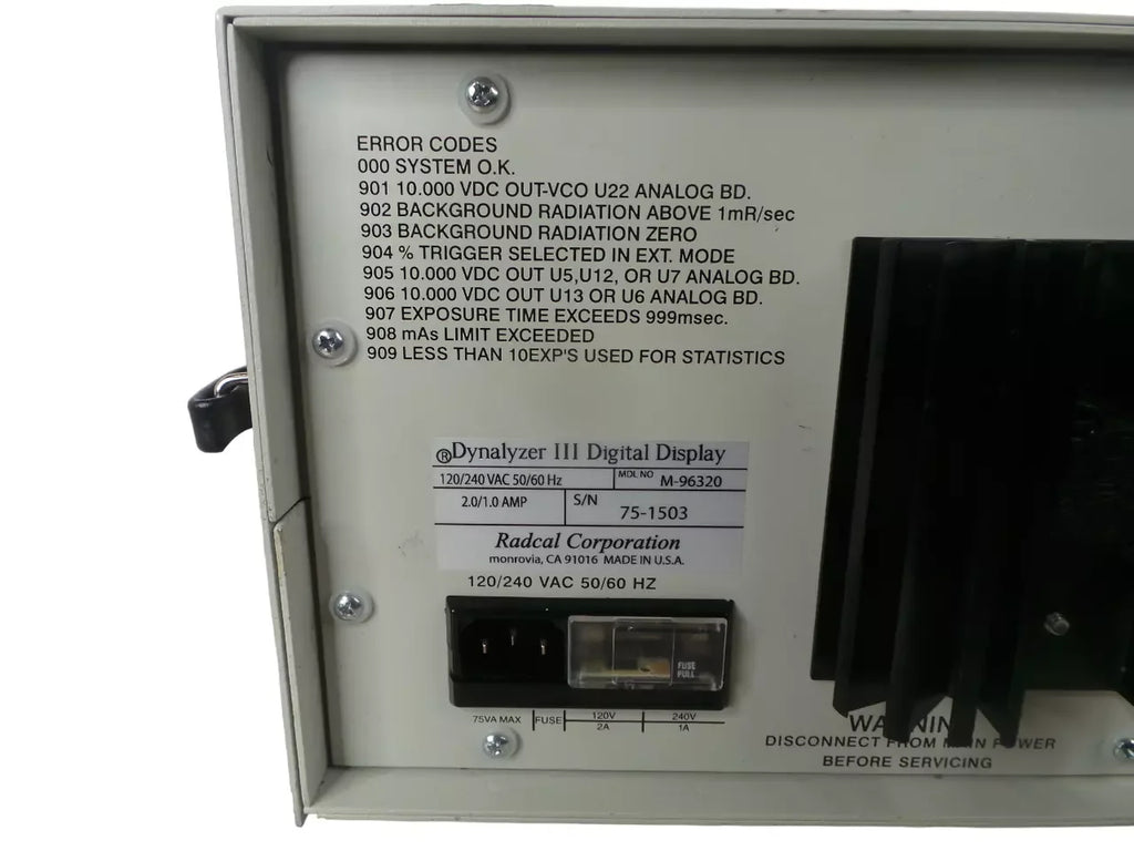 Rascal Corporation Dynalyzer III M-96320 Digital Display Analyzer - ZYYKZ Test Equipment