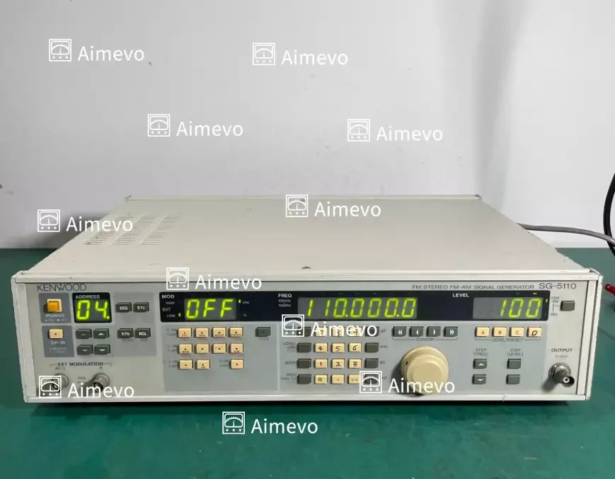 Kenwood SG-5110 FM Stereo/FM-AM Signal Generator 100 kHz - 110 MHz - ZYYKZ Test Equipment