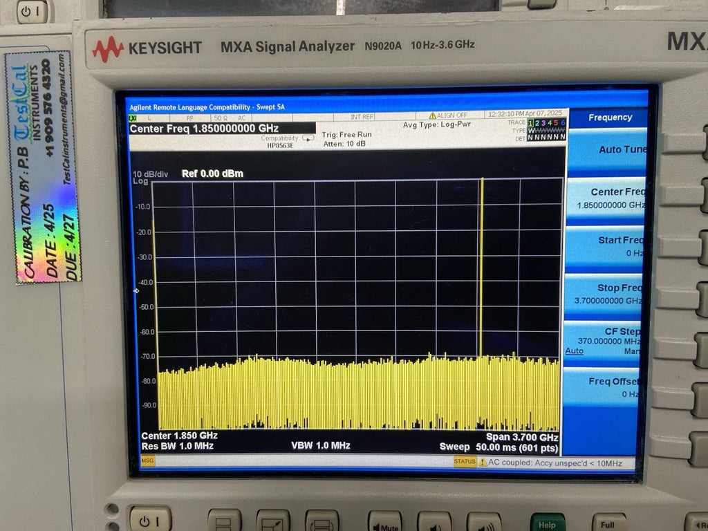 Keysight N9020A MXA Signal Analyzer with Noise Figure & Vector Analysis - ZYYKZ Test Equipment