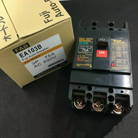 FUJI EA103B 3-Pole 75A Circuit Breaker - ZYYKZ Test Equipment