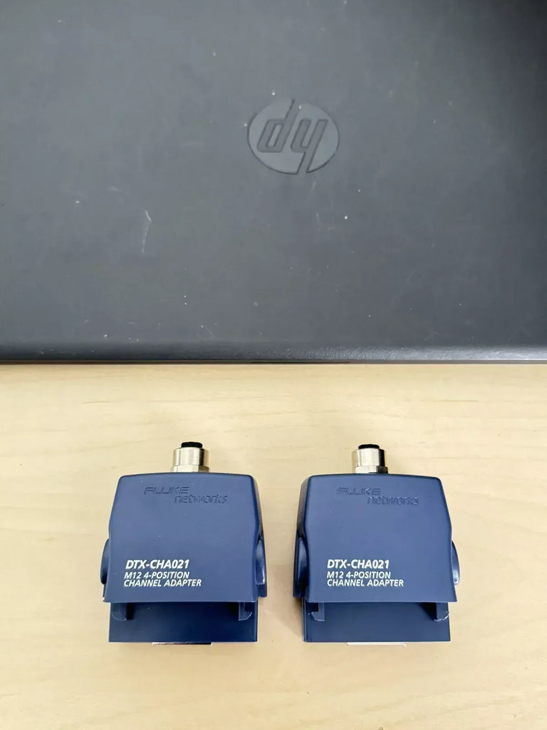 Fluke Networks DTX-CHA021S M12 4-Position Channel Adapter Set of 2 - ZYYKZ Test Equipment