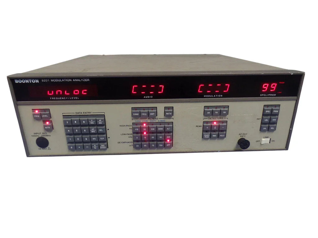 BOONTON 8201 Precision Modulation Analyzer for RF Signal Testing - ZYYKZ Test Equipment
