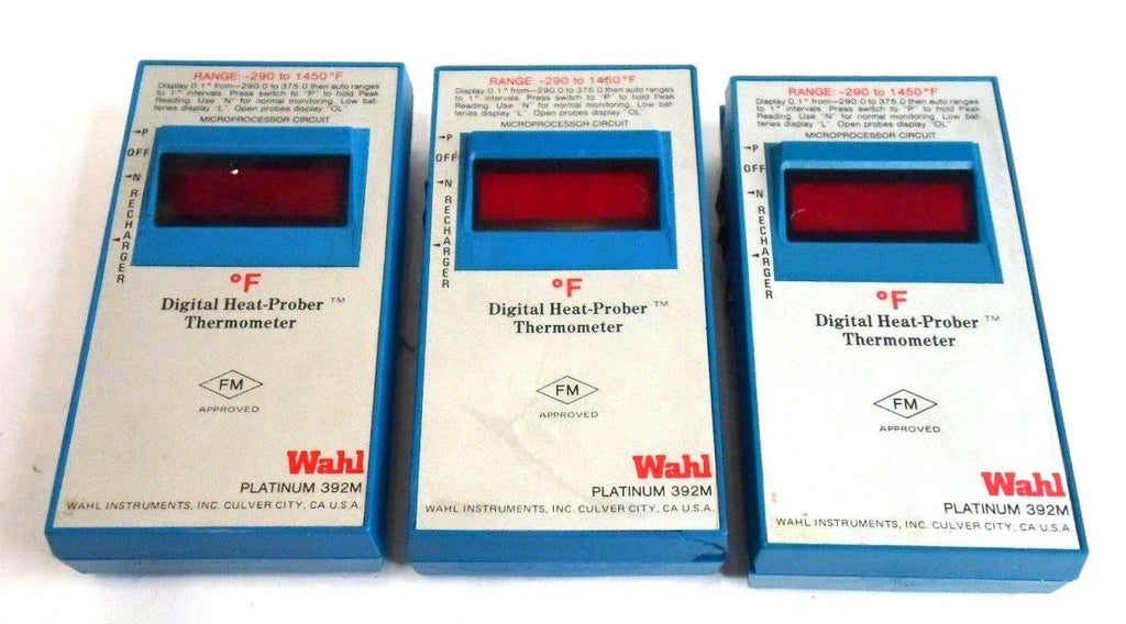 Wahl 392M Platinum Digital Thermometer - Pack of 3 - ZYYKZ Test Equipment