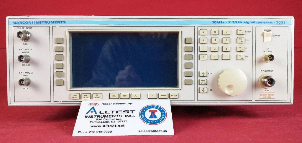 IFR Marconi 2031-2 Signal Generator 10 kHz - 2.7 GHz - ZYYKZ Test Equipment