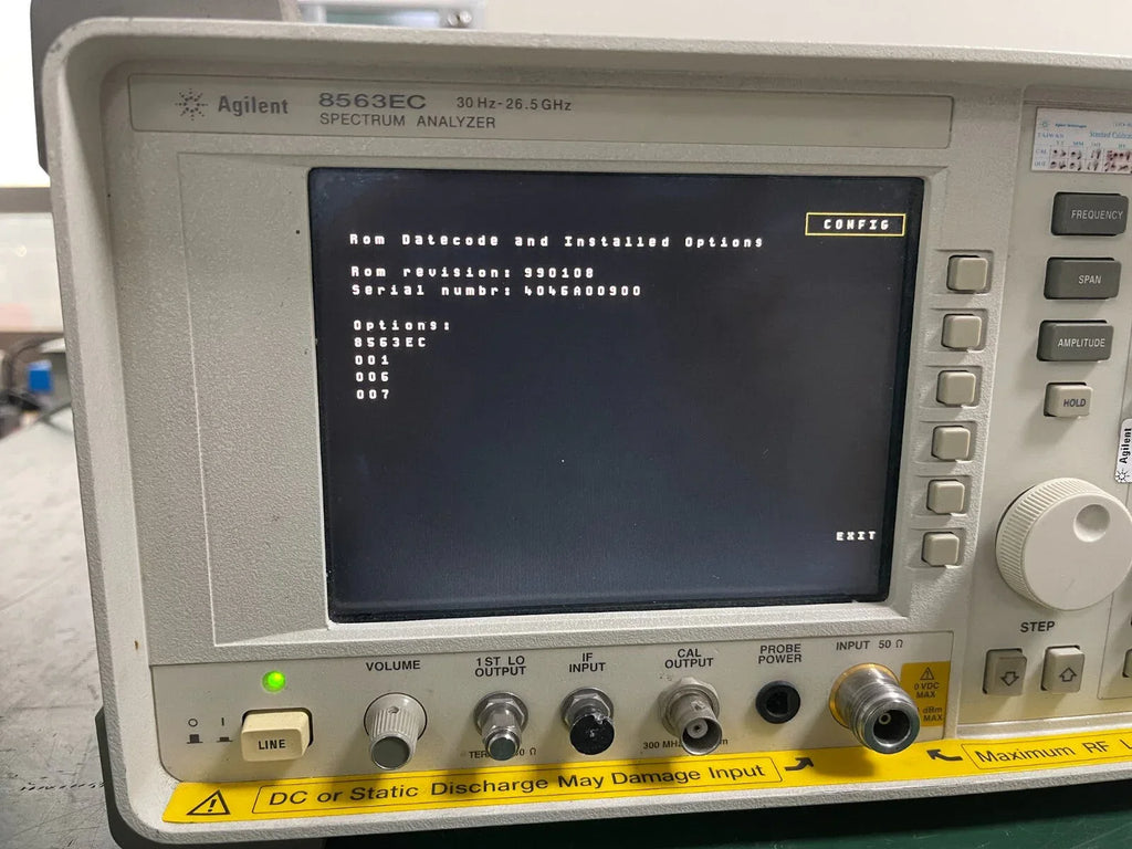 Keysight 8563EC Spectrum Analyzer 9 kHz to 6.5 GHz - ZYYKZ Test Equipment