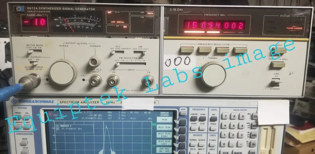 HP 8672A 18 GHz High-Frequency Signal Generator - ZYYKZ Test Equipment