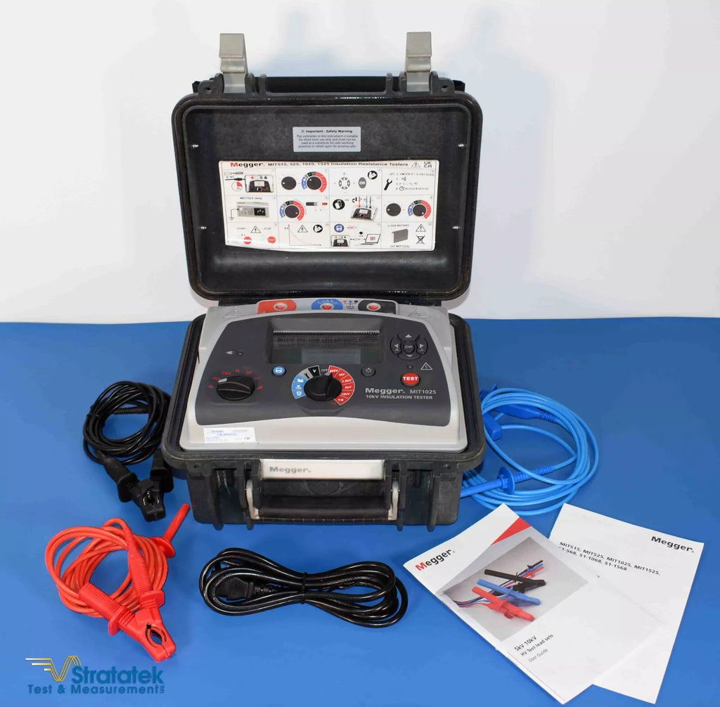 Megger MIT1025 10kV Insulation Resistance Tester - NIST Calibrated with Data