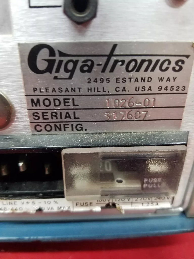 GigaTronics 1026 Signal Generator 10 MHz to 1 GHz - ZYYKZ Test Equipment
