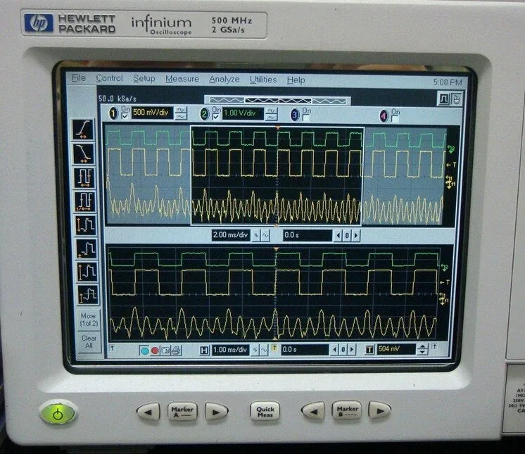 HP 54825A 500 MHz Digital Oscilloscope with 2 Channels - ZYYKZ Test Equipment
