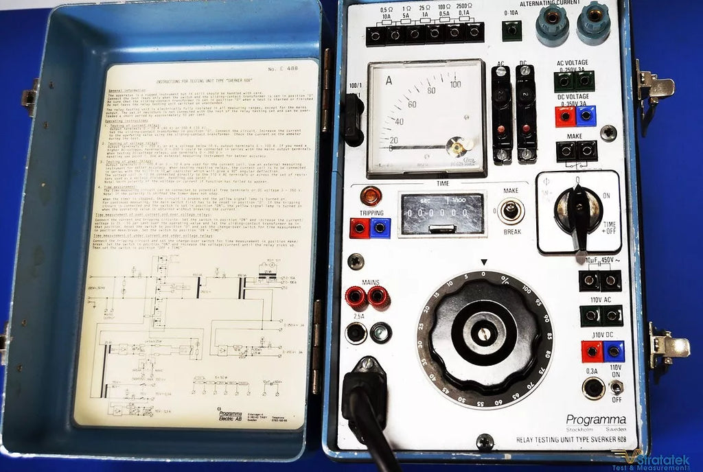 Programma SVERKER 608 Relay Test Set - 10A/100A ACV/DCV, NIST Calibrated, 220V Input