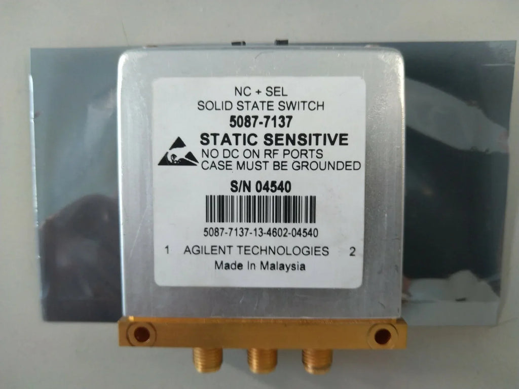 Keysight 5087-7137 Solid State RF Switch Assembly by HP Agilent - ZYYKZ Test Equipment