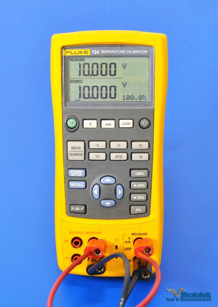 Fluke 724 Process and Temperature Calibrator - NIST Calibrated with Data