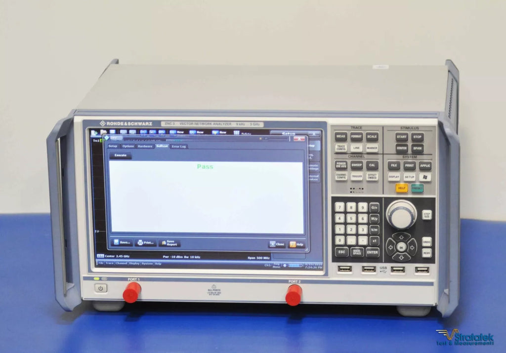 Rohde & Schwarz ZNC3 2-Port Network Analyzer 9 kHz - 3 GHz with 130 dB Dynamic Range