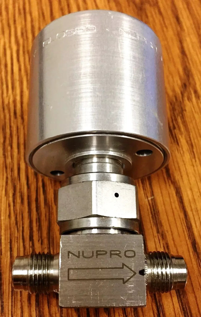 Nupro Swagelok SS-HBVCR4-C High Pressure Bellows Pneumatic Valve - ZYYKZ Test Equipment