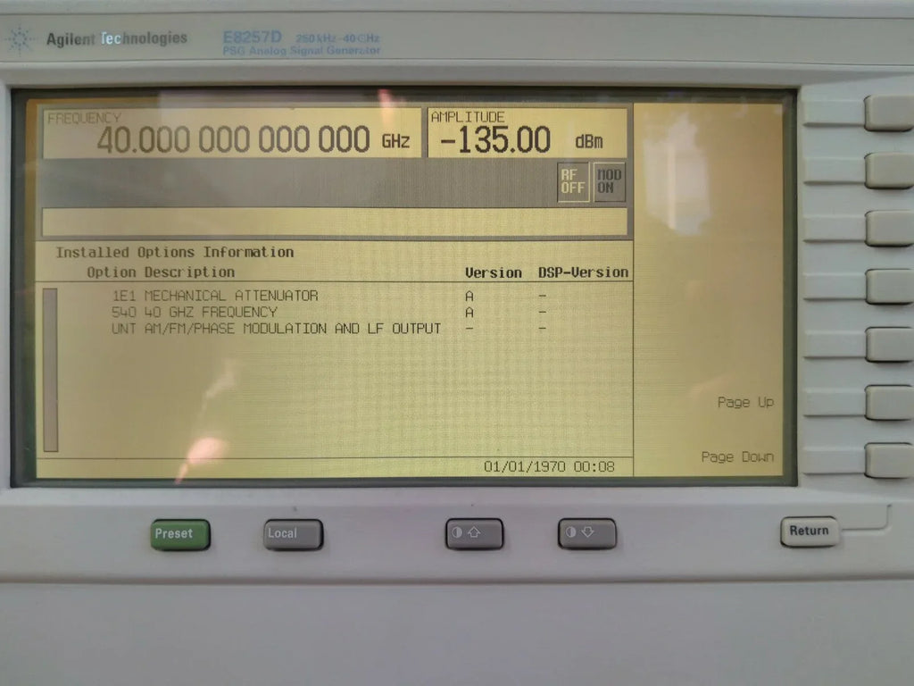 Agilent E8257D Microwave Signal Generator 250 kHz to 40 GHz - ZYYKZ Test Equipment