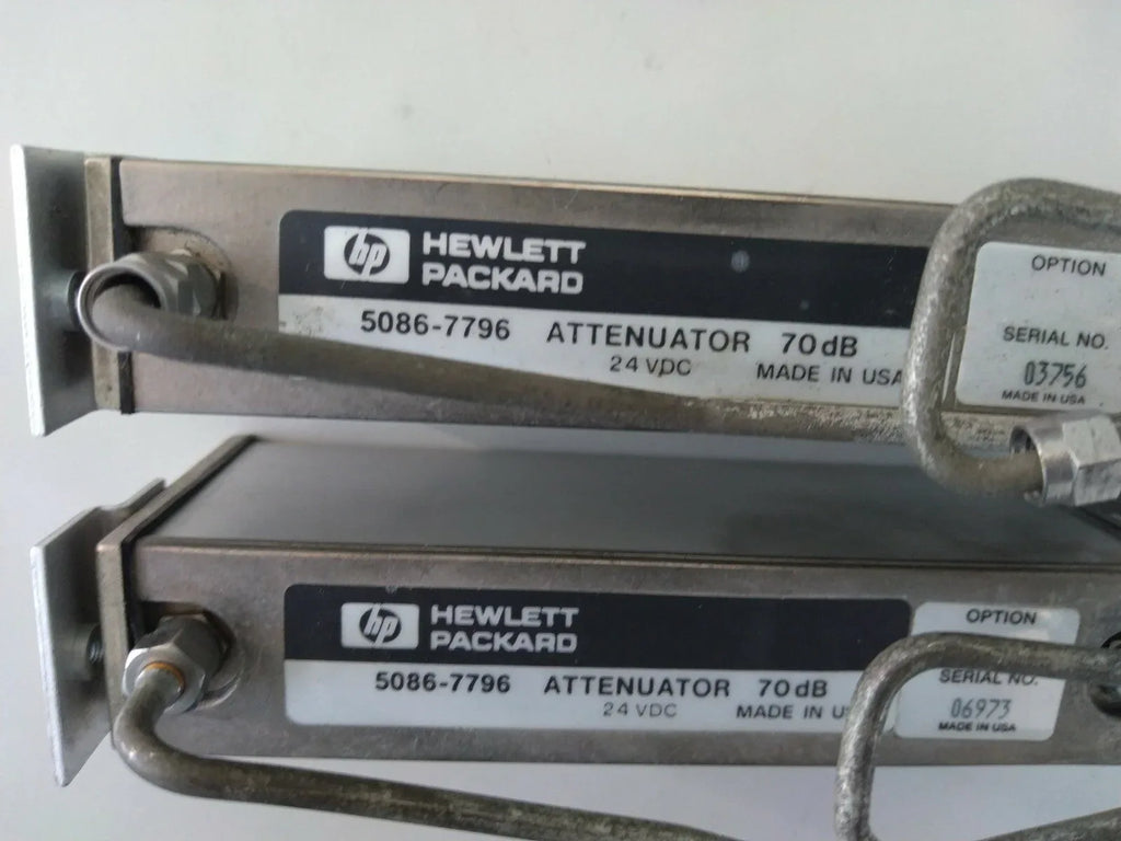 HP Agilent 5086-7796 RF Programmable Attenuator 70dB DC-26.5GHz with Cables - ZYYKZ Test Equipment