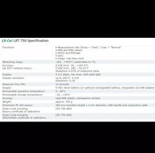 Load image into Gallery viewer, LR-Cal LRT 750 Precision Reference Thermometer with Probe -200 to +450°C Range