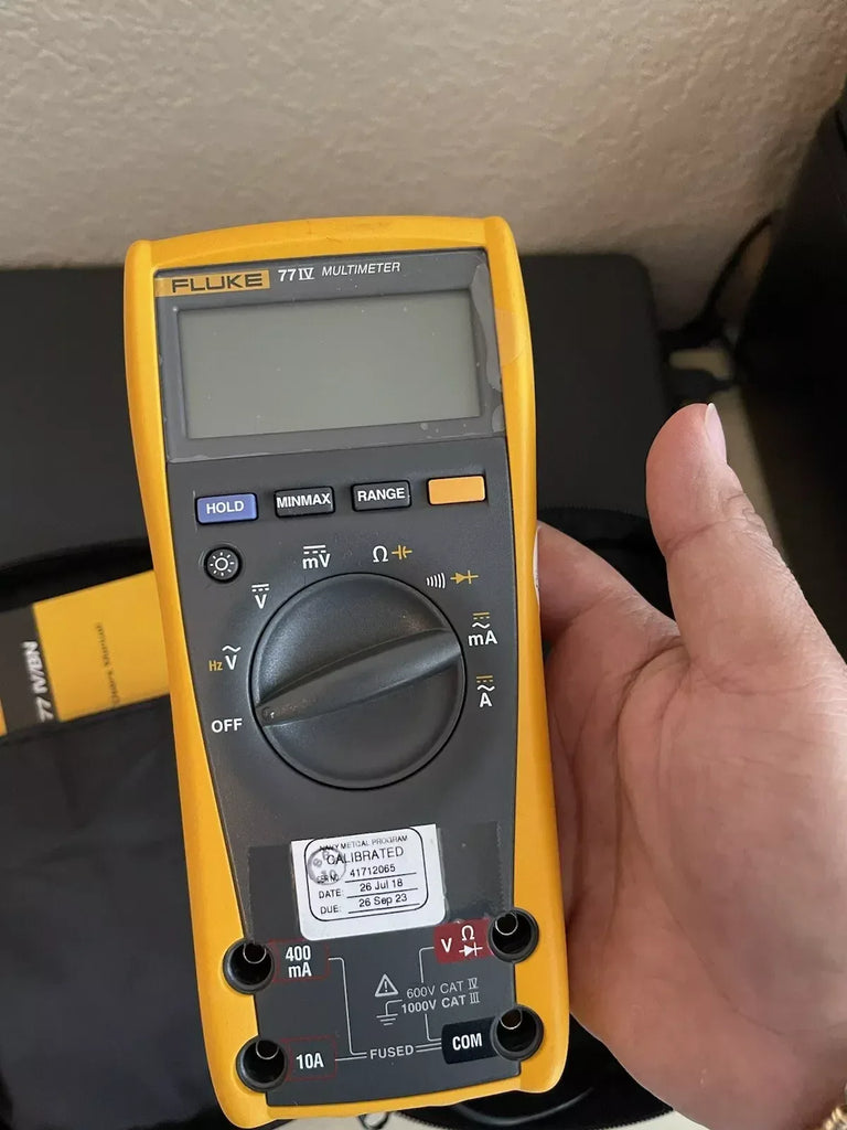 Fluke 77IV Digital Multimeter with Leads, Accessories & Stow Pouch - Calibrated 2023 - ZYYKZ Test Equipment
