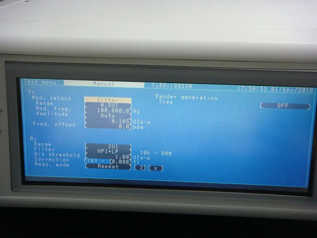 Anritsu 2.5G/10G High-Precision Jitter Measurement Unit - ZYYKZ Test Equipment