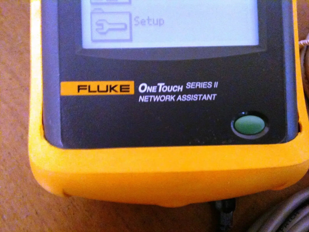 Fluke OneTouch Series II Network Assistant 10/100 Mbps with Battery & Power Adapter - ZYYKZ Test Equipment