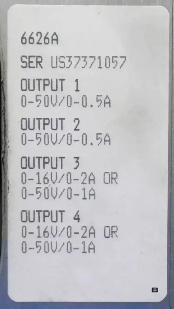 Agilent 6626A System DC Power Supply - Programmable Precision Power Source - ZYYKZ Test Equipment