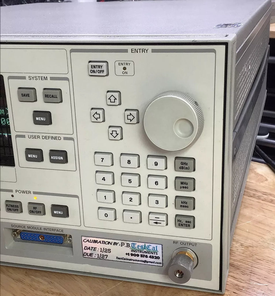 Agilent HP 83620A 20 GHz Synthesized Sweep Generator with Calibration, Options 001 & 008 - ZYYKZ Test Equipment