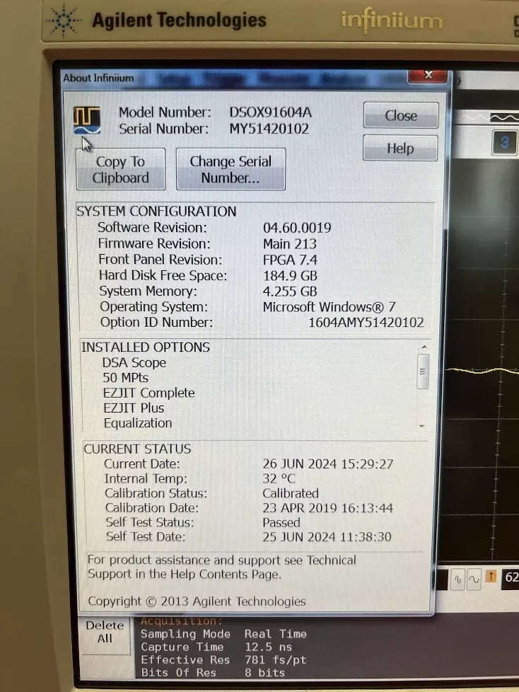 Keysight DSAX91604A Infiniium 16 GHz High-Performance Oscilloscope - ZYYKZ Test Equipment