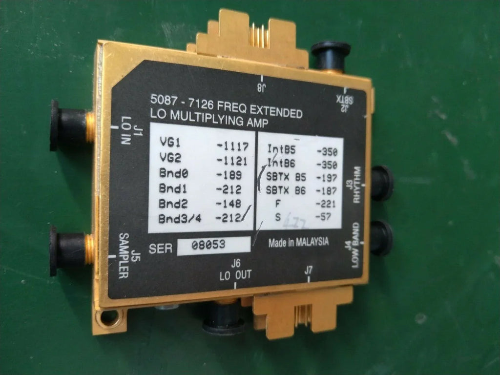 HP Agilent 5087-7126 Frequency Extended LO Multiplying Amplifier for E4446A Spectrum Analyzer - ZYYKZ Test Equipment