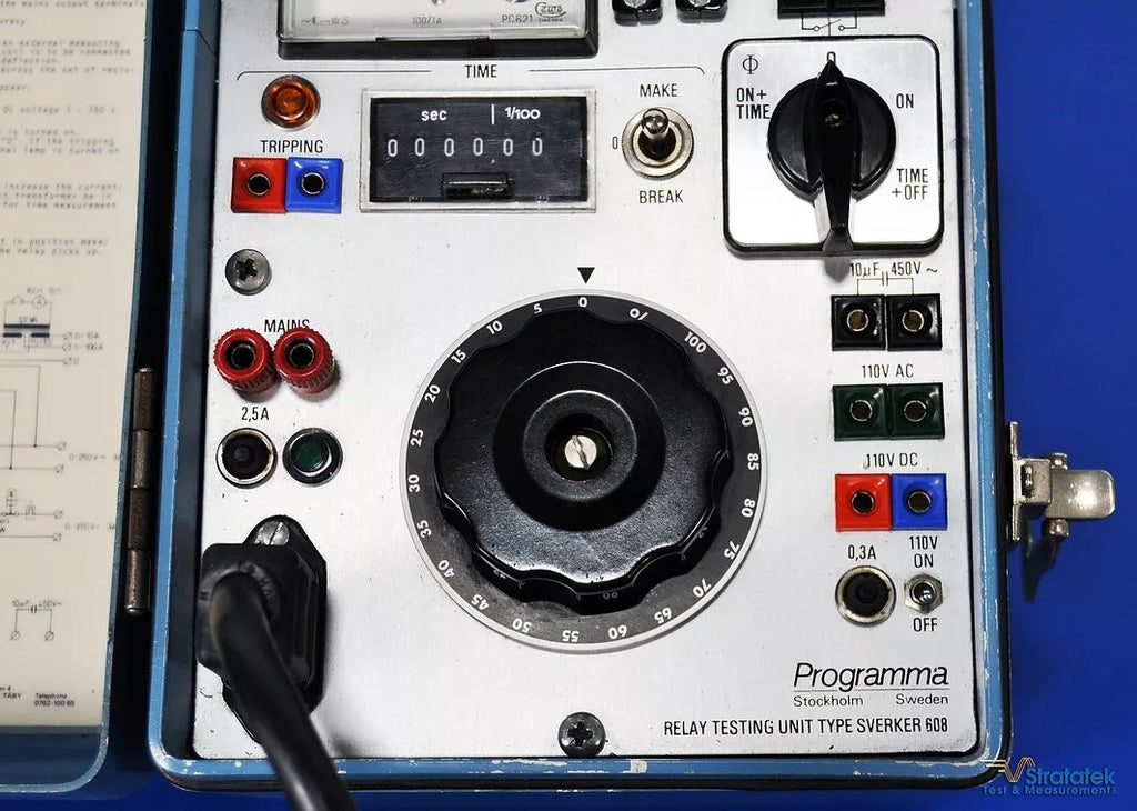 Programma SVERKER 608 Relay Test Set - 10A/100A ACV/DCV, NIST Calibrated, 220V Input